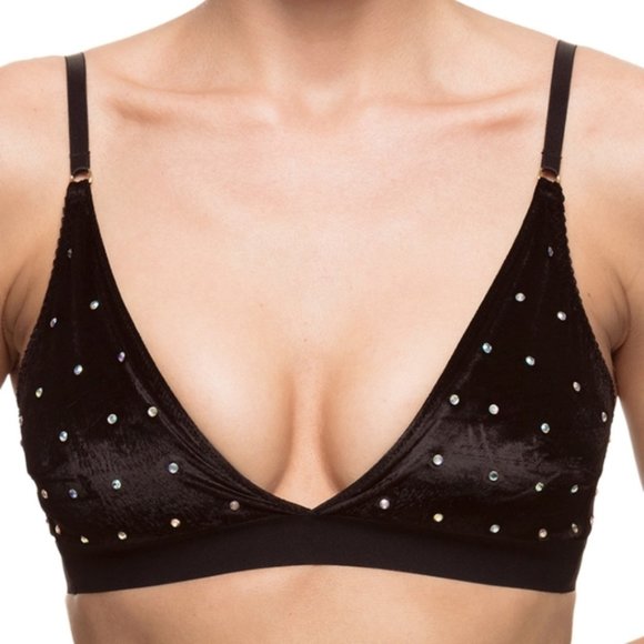 KissKill Velvet Crystal Bra